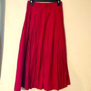 Vintage Laura Ashley Pink Cotton Skirt - USA 10